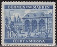 Czech Republic 1940 Arquitectura 10 K Azul Scott 47. Bohemia 1939 47. Subida por susofe